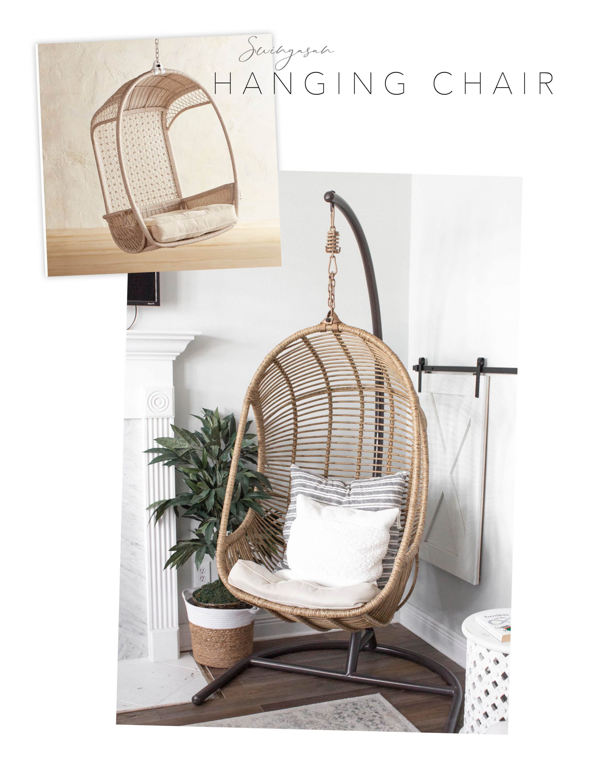 Pier 1 dupe swinging hanging chair